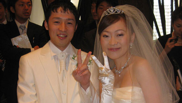 結婚式プロフィールビデオの高野夫妻